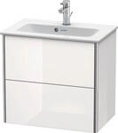 Duravit XSquare Waschtischunterbau wandh&auml;ngend Schwarz Hochglanz 610x388x560 mm -