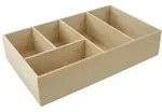 Fackelmann Schubladen-Box Buche 20x7x32 cm, 86891 86891