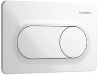 Hansgrohe iFrame Original S Bet&auml;tigungsplatte f&uuml;r 2-Mengen-Sp&uuml;lung, Wei&szlig;,