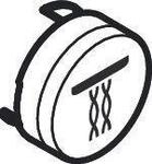 Hansgrohe Druckknopf Symbol Whirl schwarz , 92575610 92575610