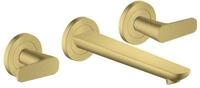 Hansgrohe 3-Loch WTA Wand Unterputz Axor Citterio C mit Auslauf 195 mm Cubic cut