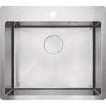 Neuesbad Serie 680 1-Becken Sp&uuml;le ohne Abtropffl&auml;che, Edelstahl geb&uuml;rstet,
