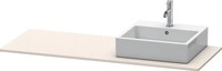 Duravit XSquare Konsole Taupe Supermatt 1400x550x16 mm - XS060GR8383 XS060GR8383
