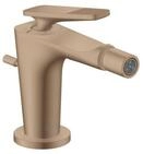 Hansgrohe Bidetmischer Axor Citterio C mit Zugstangen Ablaufg.Cubic brushed red gold,