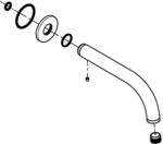 GROHE Auslauf 101344 chrom, 1013440000 1013440000