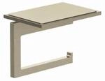 Kludi VELA C Toilettenpapierhalter mit Ablage Stainless Brushed Nickel PVD, 31971N5