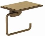 Kludi VELA S Toilettenpapierhalter mit Ablage Brushed Bronze, 25971N1 25971N1