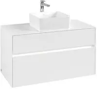 Villeroy & Boch Waschtischunterschrank Collaro C12500 1000x548x500mm Glossy Grey