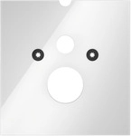 Tece lux WC-Glasplatte f&uuml;r Dusch-WC-Aufsatz, Glas wei&szlig; glzd., 9650102 9650102