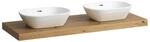 Laufen Waschtisch-Platte LANI 495x1370x65 mit Aussschnitt links und rechts