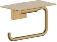 Hansgrohe Papierrollenhalter AddStoris S mit Ablage Brushed Bronze,41789140...
