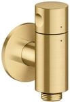 Hansgrohe Wandanschluss Stop AXOR One mit Absperrventil brushed gold optic, 48781250