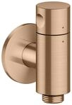 Hansgrohe Wandanschluss Stop AXOR One mit Absperrventil brushed red gold, 48781310