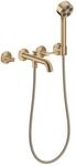 Hansgrohe 3-Loch Wannenarmatur AXOR One Unterputz Wandm.Handbrause Hebelgr. brushed