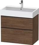 Duravit D-Neo Waschtischunterbau wandh&auml;ngend Nussbaum dunkel Matt 784x442x625...