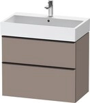 Duravit D-Neo Waschtischunterbau wandh&auml;ngend Basalt Matt 784x442x625 mm -
