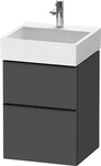 Duravit D-Neo Waschtischunterbau wandh&auml;ngend Graphit Matt 484x442x625 mm -