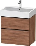 Duravit D-Neo Waschtischunterbau wandh&auml;ngend Nussbaum Matt 684x442x625 mm -