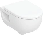 Geberit Renova Set Wand-WC-Tiefsp&uuml;ler, teilgeschl TurboFlush, mit WC-Sitz, T:53cm,