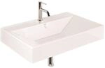 KLUDI-RESA Waschtisch 81 x 50 H12 cm Ein Hahnloch Wei&szlig; gl&auml;nzend 59WW8143