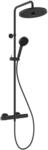 Ideal Standard Duschsystem Ceratherm T25+ mit Brausethermostat Silk Black, A7212XG