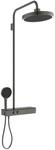 Ideal Standard Duschsystem m.Brausethermostat Solos mit LED-Leuchtring Magnetic Grey,