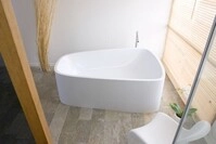 Hoesch Badewanne SingleBath Duo 1798x1173 freistehend mit angeformter Sch&uuml;rze ohne