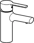 Hansa Waschtisch-Einhand-Einlochbatterie Hansaronda 3.5 0308 ohne Bohrung, verchromt