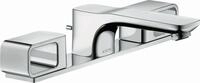 Hansgrohe 3-Loch Waschtischarmatur Axor Urquiola Standmodell chrom mit Platte,
