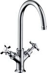 Hansgrohe Zweigriff Waschtischarmatur Axor Montreux ohne Ablaufgarnitur chrom,
