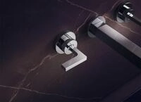 Hansgrohe 3-Loch Waschtischarm.Axor Citterio Wand Fertigset langchrom m.Hebelgriffen,
