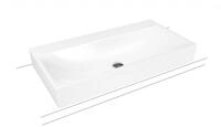 Kaldewei Aufsatzwaschtisch SILENIO, Modell 3043 mit &Uuml;berlauf 900x460mm, 904206003001
