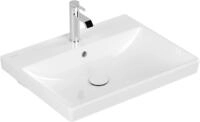 Villeroy & Boch Waschtisch Avento 4158 600x470mm 1 Hahnloch, mit &Uuml;berlauf, weiss
