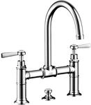 Hansgrohe Zweigriff Waschtischarmatur 220 Axor Montreux Br&uuml;cke Hebelgriff chrom,