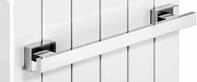 Giese Badetuchhalter eckig L = 590 mm mit Magnetbefestigung f&uuml;r Heizk&ouml;rper,
