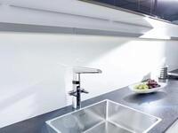 Hansa Sp&uuml;ltisch-Elektronik-Einlochbatterie Hansafit Hybrid 6523 verchromt 65232213