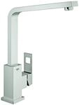Grohe Einhand-Sp&uuml;ltischbatterie Eurocube 31255 schwenkb. Gussauslauf supersteel,