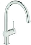 GROHE Einhand-SPT-Batterie Minta 32918 DN15 herausz. Mousseurauslauf supersteel