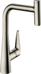 Hansgrohe Sp&uuml;ltischmischer Talis Select S 300 edelstahl-optik mit Ausziehauslauf,