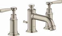 Hansgrohe 3-Loch Waschtischarmatur 30 Axor Montreux Hebelgriff brushed nickel,