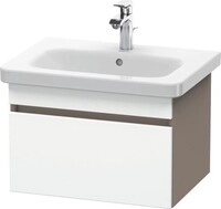 Duravit DuraStyle Waschtischunterbau wandh&auml;ngend Wei&szlig; & Basalt Matt 580x448x398 mm