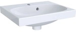 Geberit Acanto Handwaschbecken, 450x380mm mit Hahnloch, m. &Uuml;berlauf, weiss,