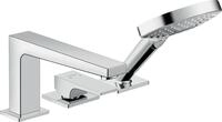 Hansgrohe 3-Loch Wannenmischer Metropol F-Set chrom Wannenrandmontage, 32550000 ,