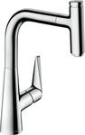 Hansgrohe Sp&uuml;ltischmischer Talis Select S 220 chrom mit Ausziehauslauf, 72822000
