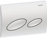 Geberit Kappa20 Bet&auml;tigungsplatte seidenglanz-verchromt f&uuml;r 2-Mengen-Sp&uuml;lung