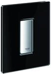 GROHE Urinal-Bet&auml;tig. Skate Cosmopolitan 38846 mit Glasoberfl&auml;che velvet black