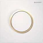 Geberit HyTouch Urinal-Handausl&ouml;sung wei&szlig;/gold Kunststoff Sigma10 pneumatisch