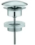 Grohe Ablaufventil 65808 1 1/4 " " f&uuml;r Waschtisch ohne &Uuml;berlauf chrom, 65808000