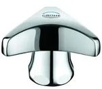 Grohe Griff Trecorn 45080 1/2" Markierung blau mit Kappe chrom, 45080000 45080000
