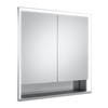 Keuco Spiegelschrank Royal Lumos 14312, Wandeinbau,silber-eloxiert,800x735x165mm,